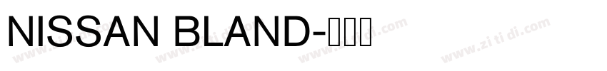 NISSAN BLAND字体转换